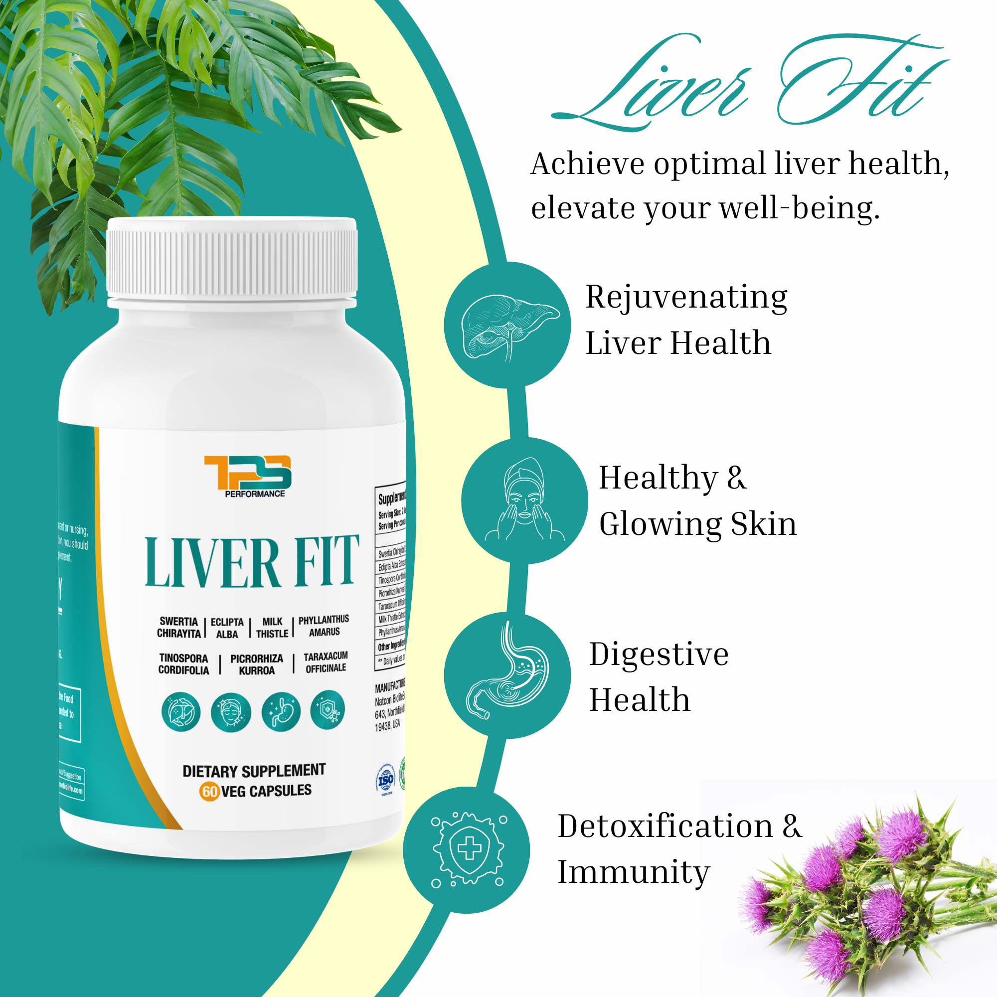 TPS Performance Liver Fit - Liver & Gut Support | Cleanse | Protect | Detox | Support Your Liver